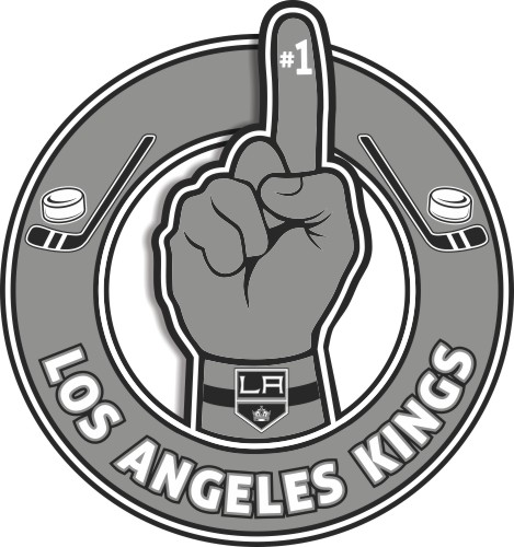 Number One Hand Los Angeles Kings logo iron on paper